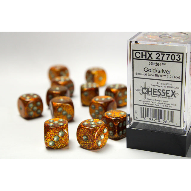 Chessex Dice Glitter 12d6