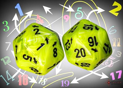 Chessex –  Spindown D20 (Single Dice)