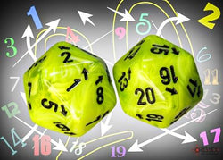 Chessex –  Spindown D20 (Single Dice)