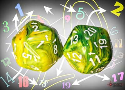 Chessex –  Spindown D20 (Single Dice)