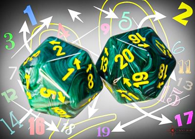 Chessex –  Spindown D20 (Single Dice)