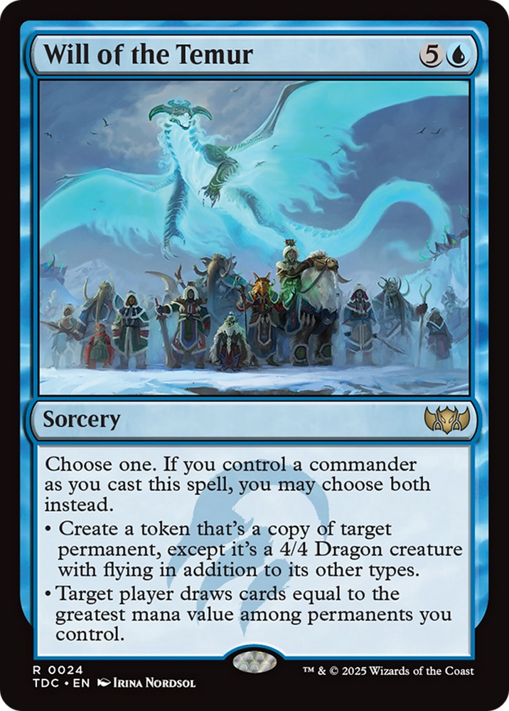 Will of the Temur [Tarkir: Dragonstorm Commander]