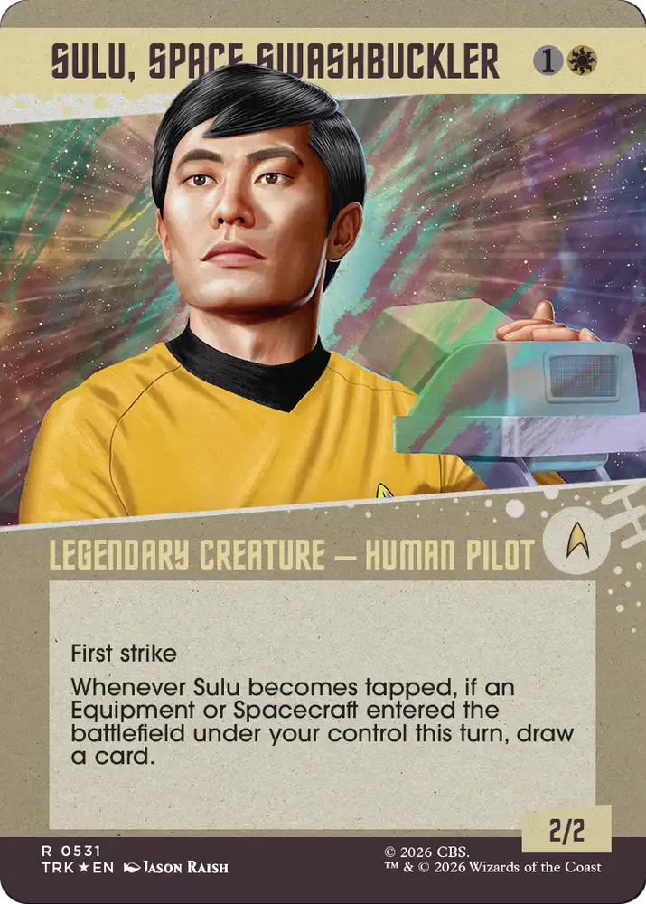 Sulu, Space Swashbuckler (Showcase) (Surge Foil) [Star Trek]