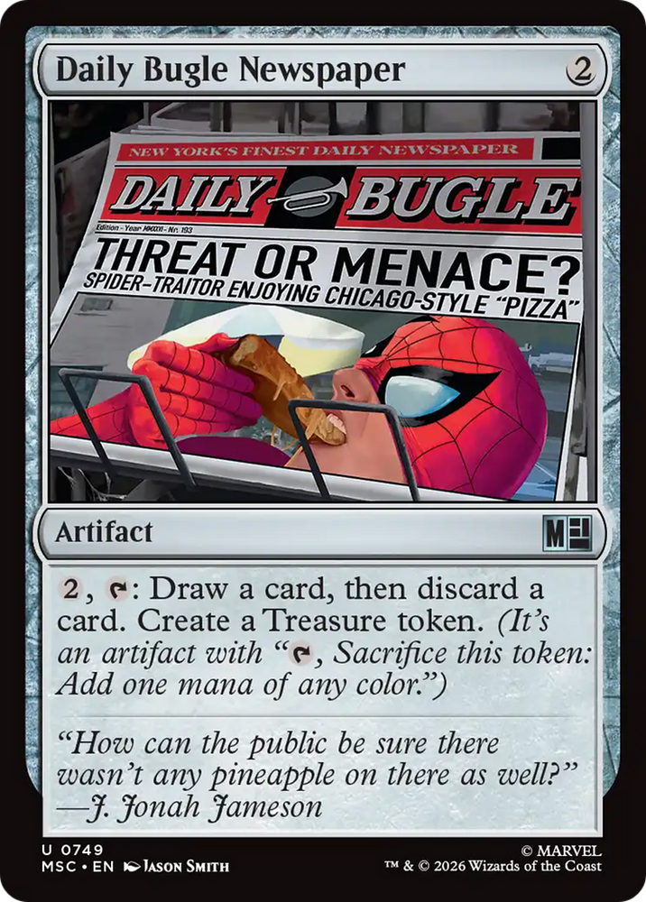 Daily Bugle Newspaper [Marvel Super Heroes Commander]