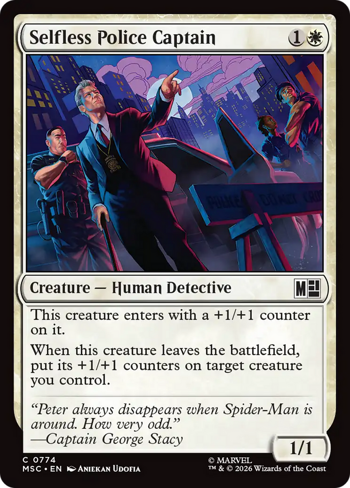 Selfless Police Captain [Marvel Super Heroes Commander]