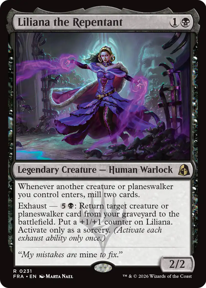 Liliana the Repentant [Reality Fracture]
