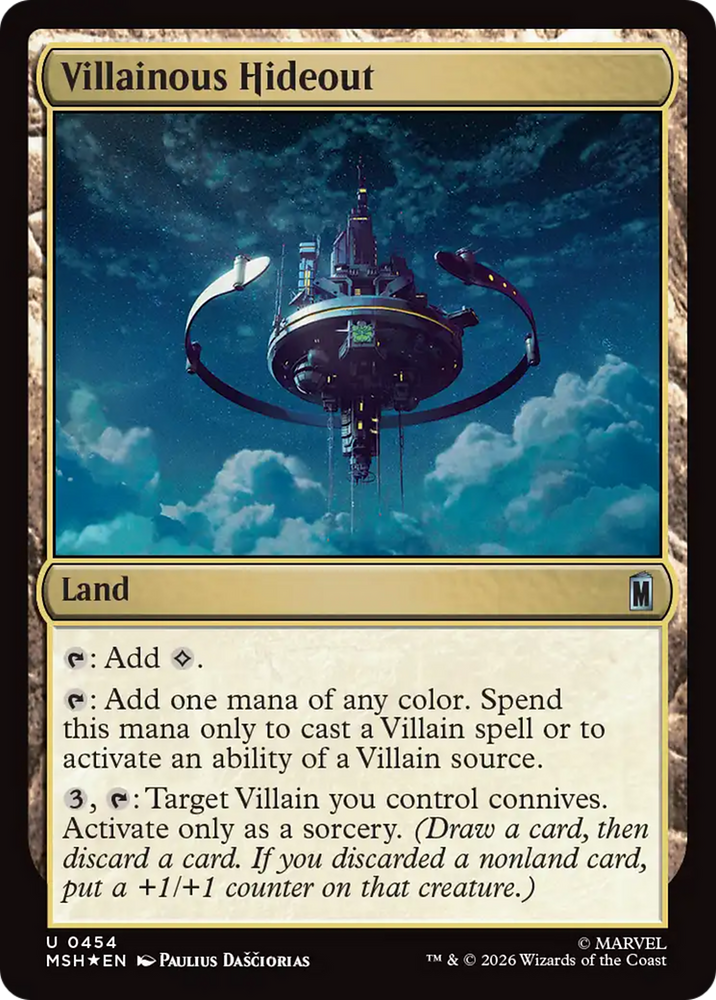 Villainous Hideout (Surge Foil) [Marvel Super Heroes]