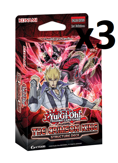 YGO Structure Deck - 3x The Crimson King (1st edition)