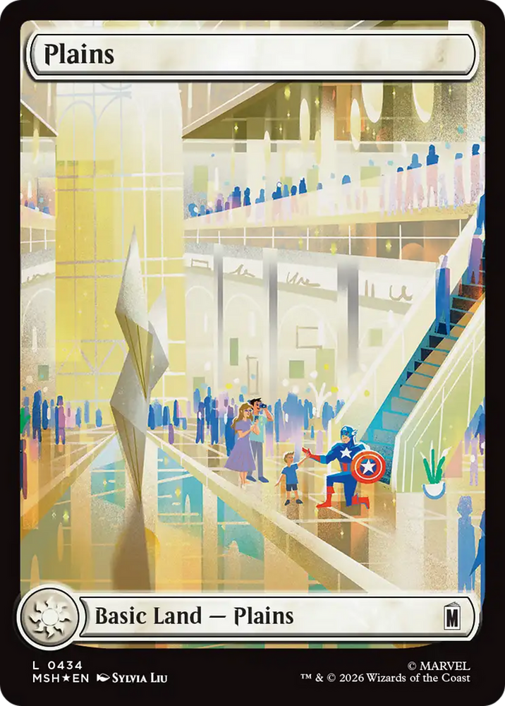 Plains (0434) (Surge Foil) [Marvel Super Heroes]