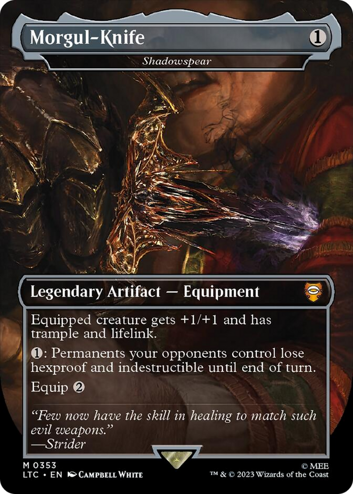 Morgul-Knife - Shadowspear (Borderless) [The Lord of the Rings: Tales of Middle-Earth Commander]