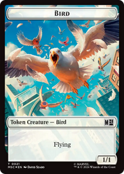 Treasure (027) // Bird (021) Double-Sided Token (Surge Foil) [Marvel Super Heroes Commander Tokens]