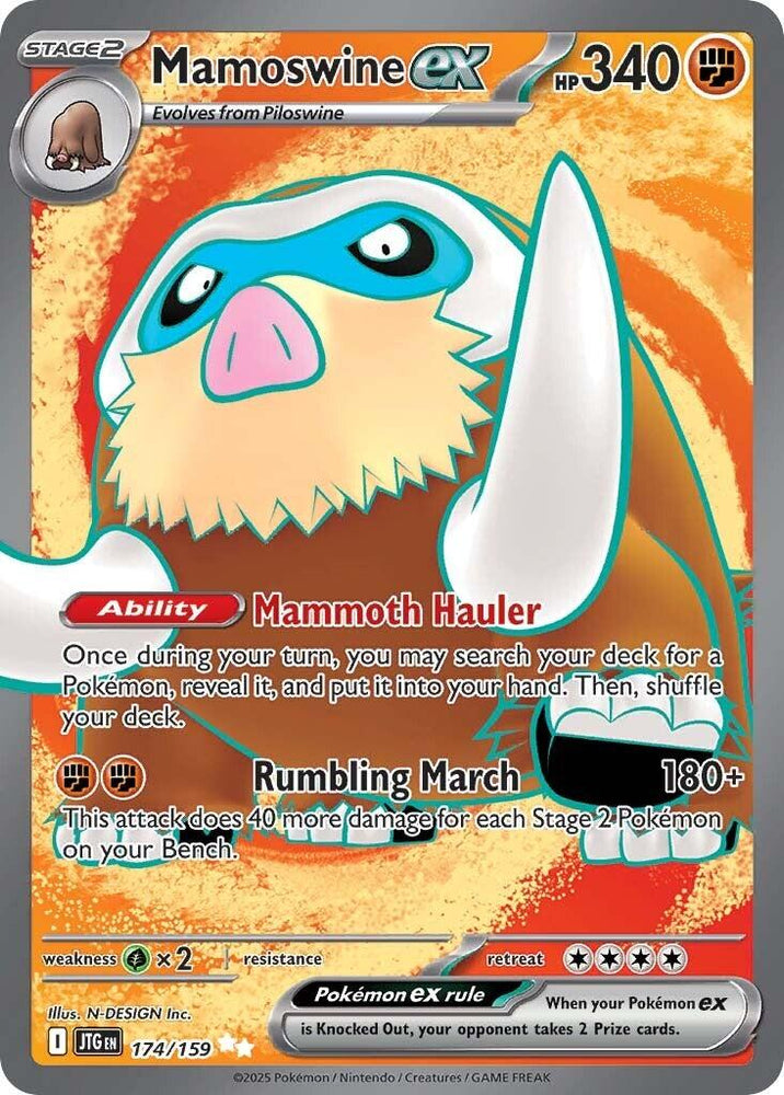 Mamoswine ex (174/159) [Scarlet & Violet: Journey Together]