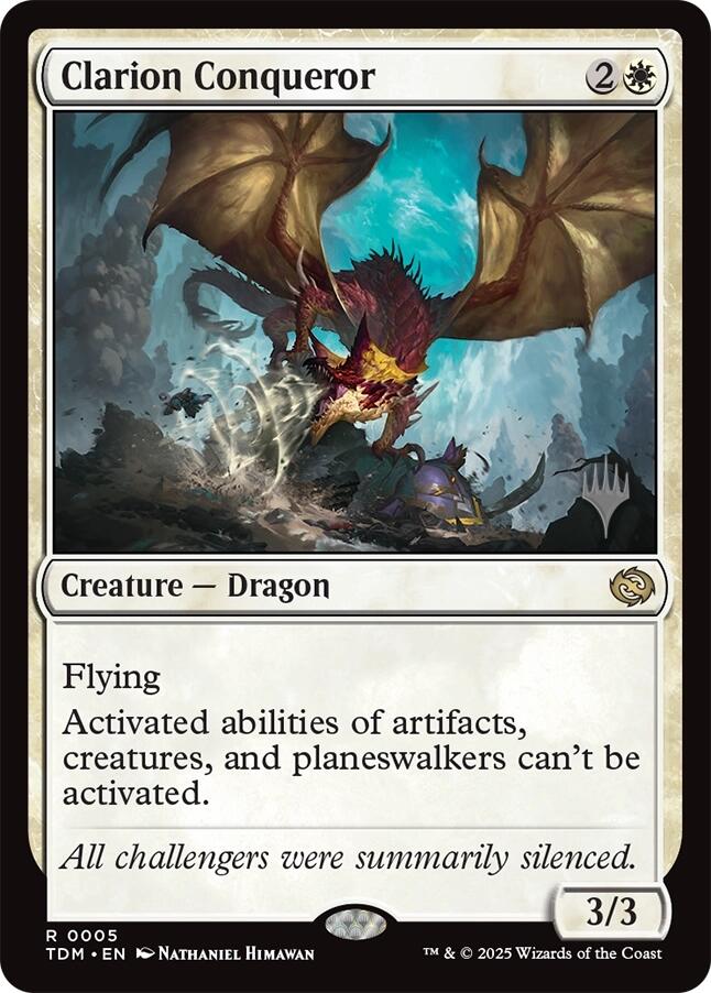 Clarion Conqueror (Promo Pack) [Tarkir: Dragonstorm Promos]