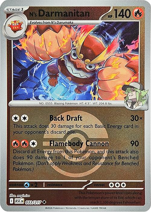 N's Darmanitan (033/217) (Poke Ball) [Mega Evolution: Ascended Heroes]