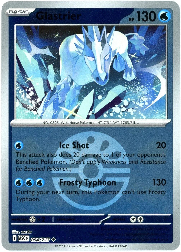 Glastrier (054/217) (Friend Ball) [Mega Evolution: Ascended Heroes]