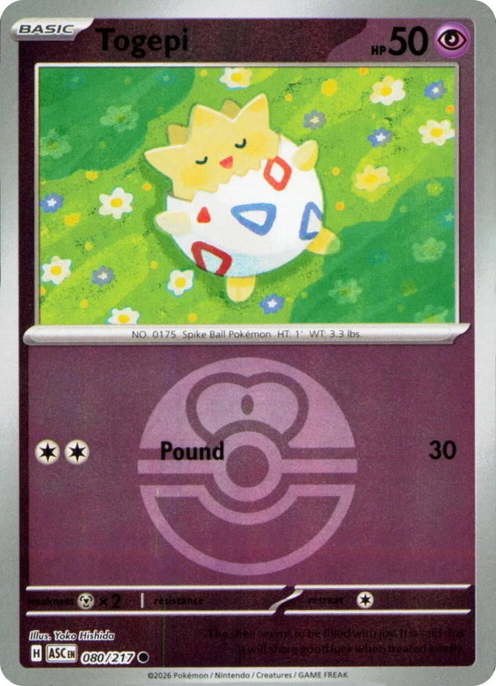 Togepi (080/217) (Love Ball) [Mega Evolution: Ascended Heroes]