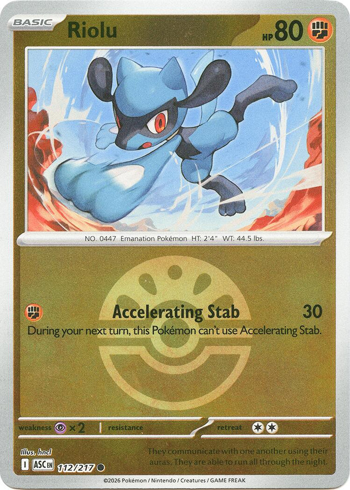 Riolu (112/217) (Friend Ball) [Mega Evolution: Ascended Heroes]