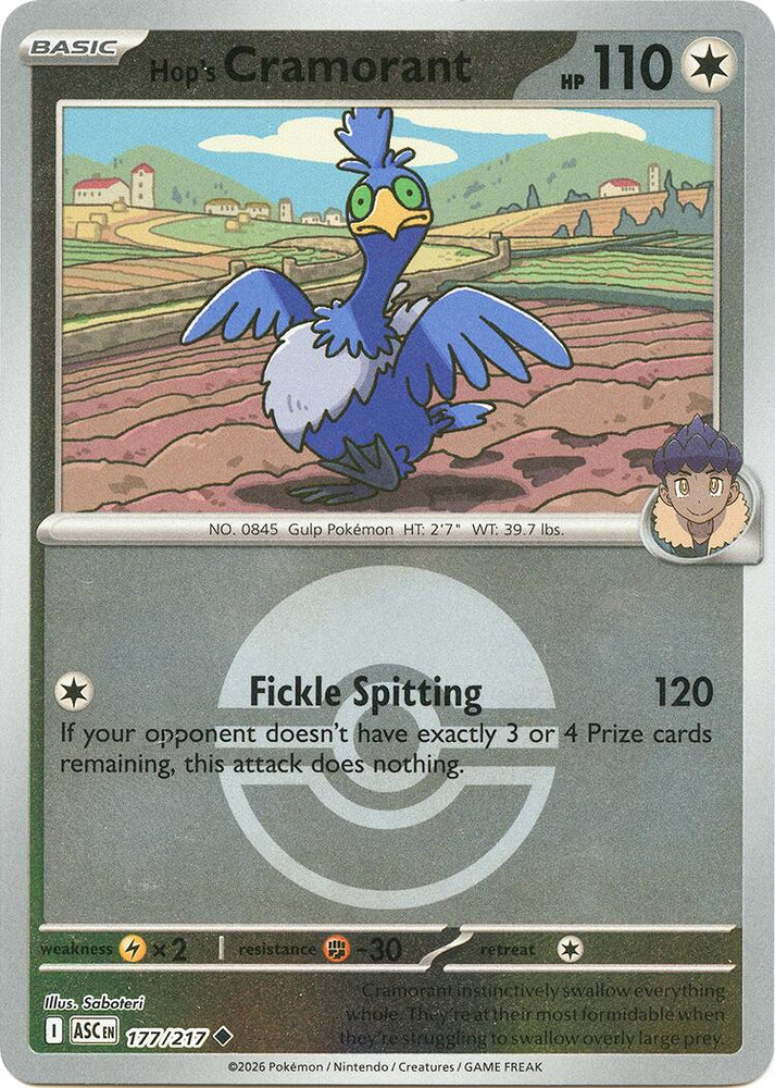 Hop's Cramorant (177/217) (Poke Ball) [Mega Evolution: Ascended Heroes]