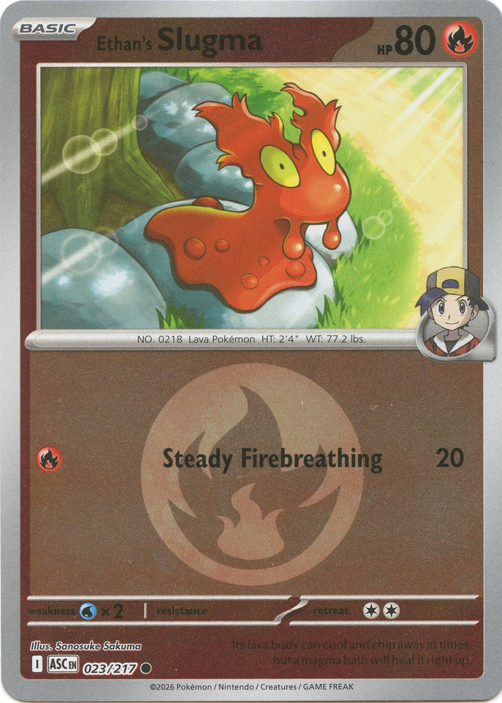 Ethan's Slugma (023/217) (Energy Symbol Pattern) [Mega Evolution: Ascended Heroes]