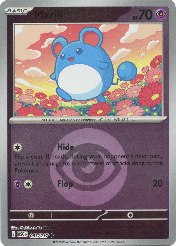Marill (083/217) (Energy Symbol Pattern) [Mega Evolution: Ascended Heroes]