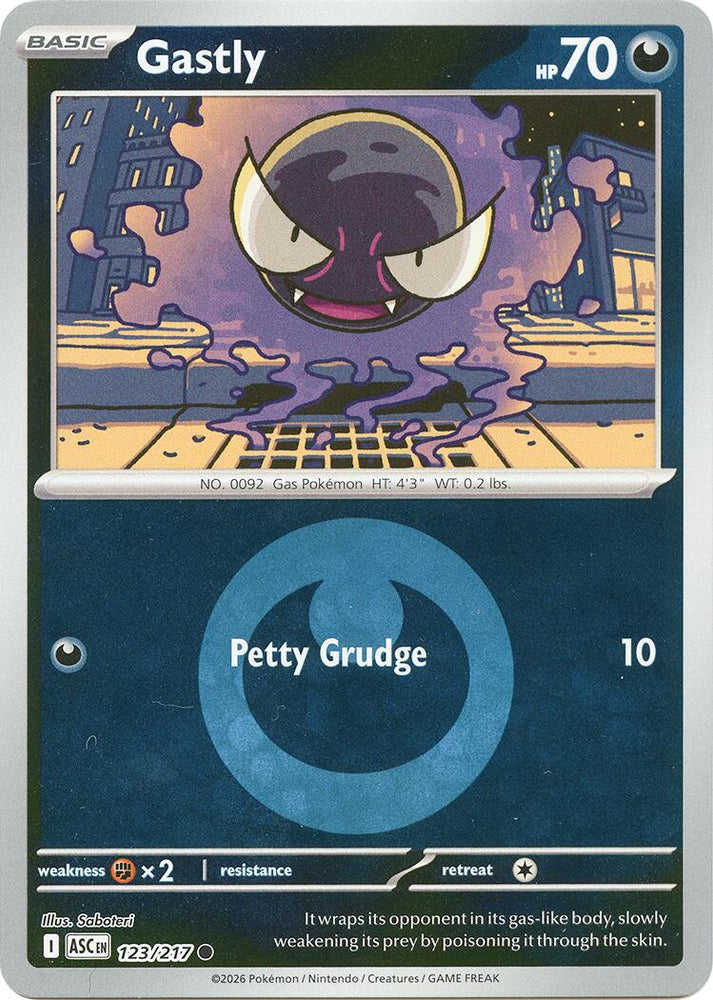 Gastly (123/217) (Energy Symbol Pattern) [Mega Evolution: Ascended Heroes]