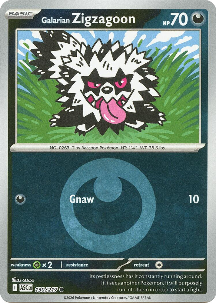 Galarian Zigzagoon (130/217) (Energy Symbol Pattern) [Mega Evolution: Ascended Heroes]