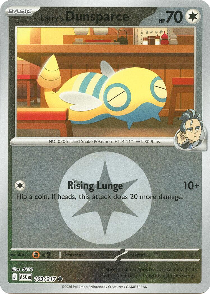 Larry's Dunsparce (163/217) (Energy Symbol Pattern) [Mega Evolution: Ascended Heroes]