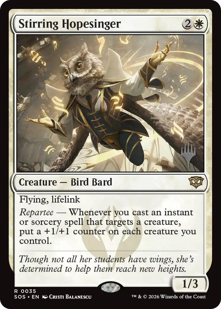 Stirring Hopesinger [Secrets of Strixhaven Promos]