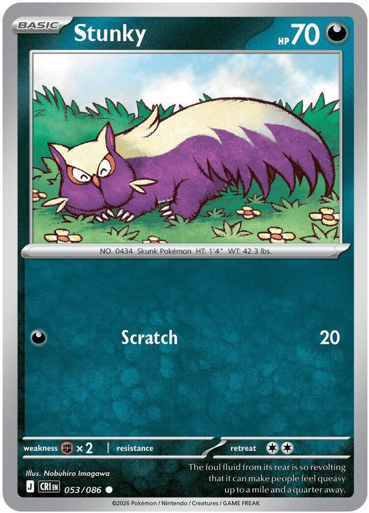 Stunky (053/086) [Mega Evolution: Chaos Rising]