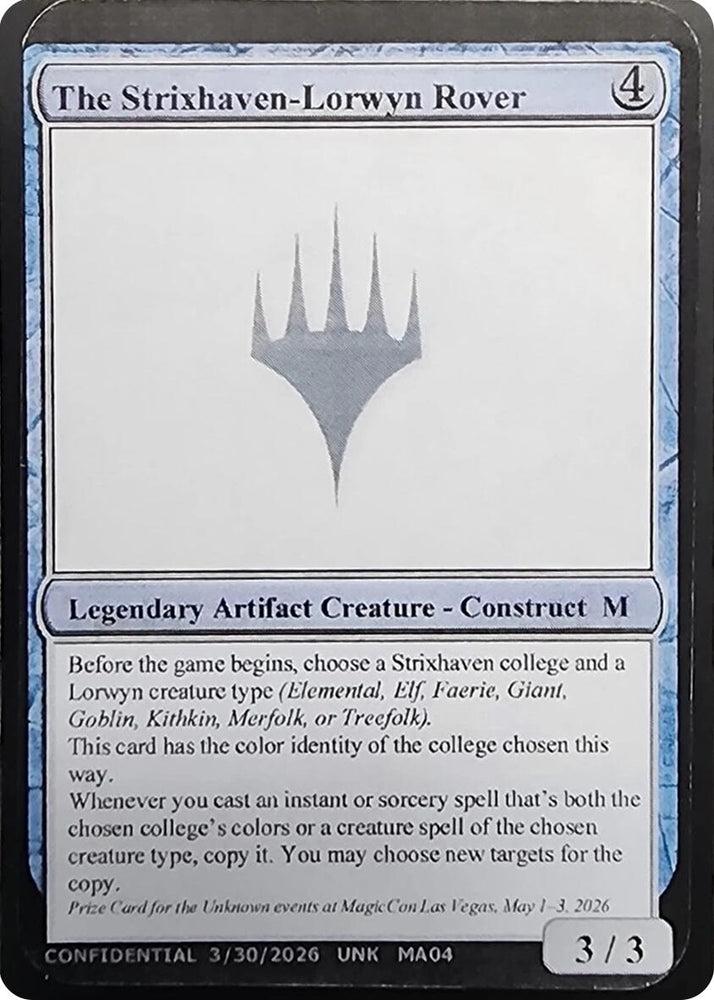 The Strixhaven-Lorwyn Rover [Unknown Event]