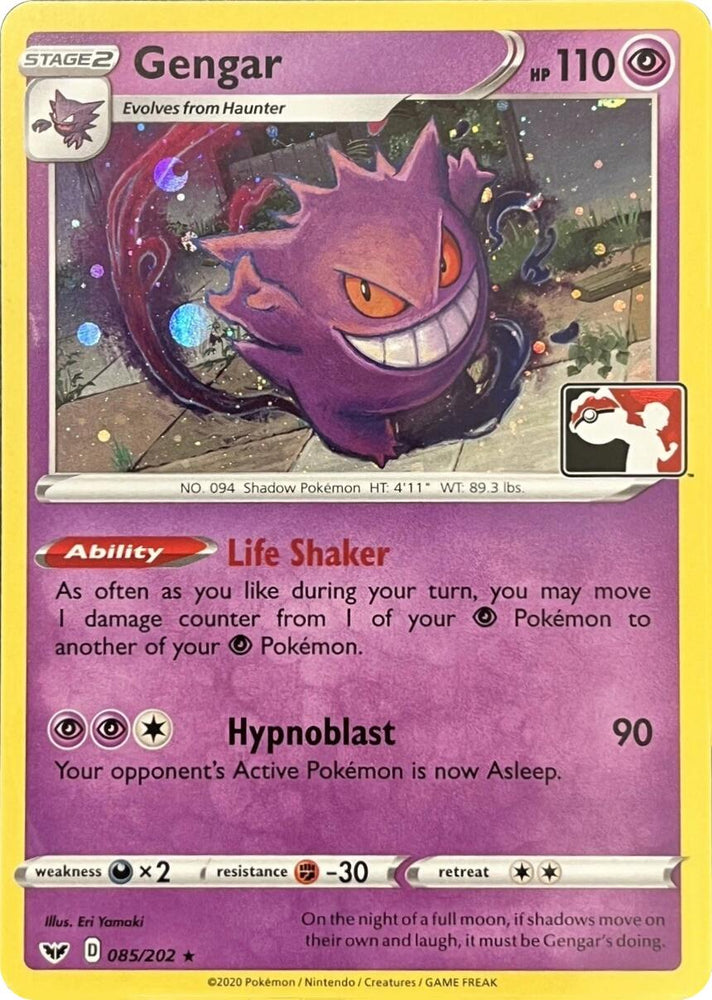 Gengar (085/202) (Library Exclusive) [Sword & Shield: Base Set]