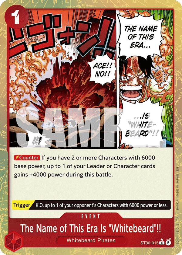 The Name of This Era Is "Whitebeard"!! (Parallel) [Starter Deck EX: Luffy & Ace]