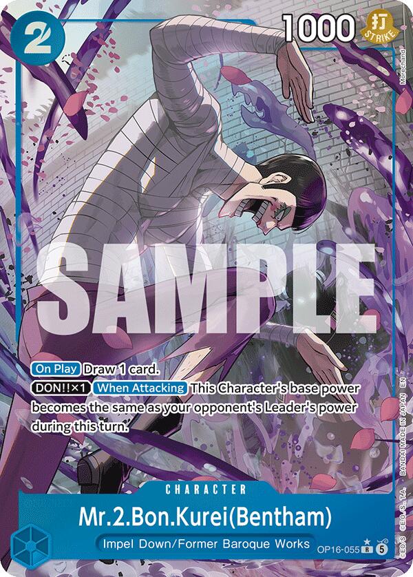 Mr.2.Bon.Kurei(Bentham) (Alternate Art) [The Time of Battle]