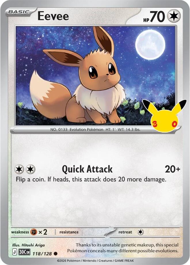 Eevee (118/128) [Mega Evolution: 30th Celebration]