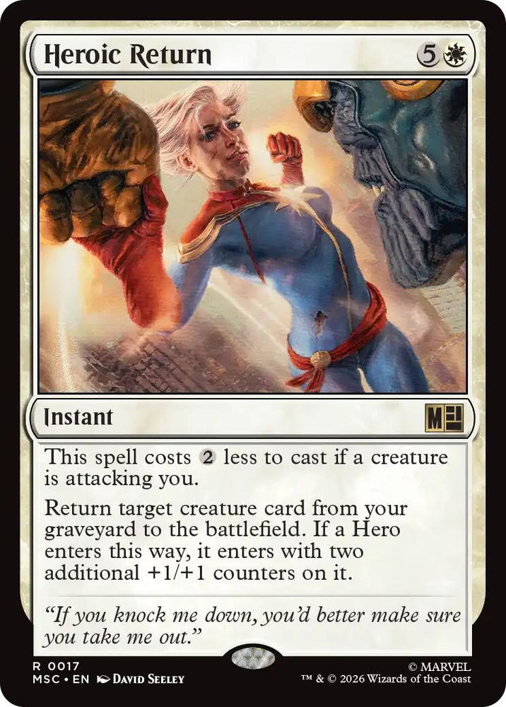 Heroic Return (Surge Foil) [Marvel Super Heroes Commander]