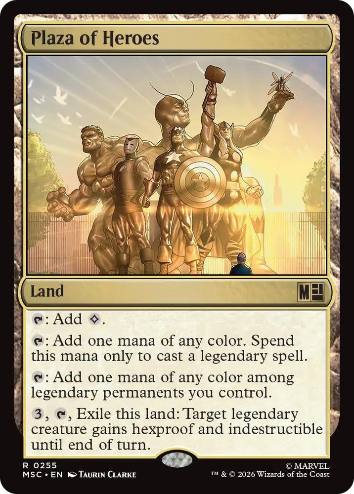 Plaza of Heroes (Surge Foil) [Marvel Super Heroes Commander]