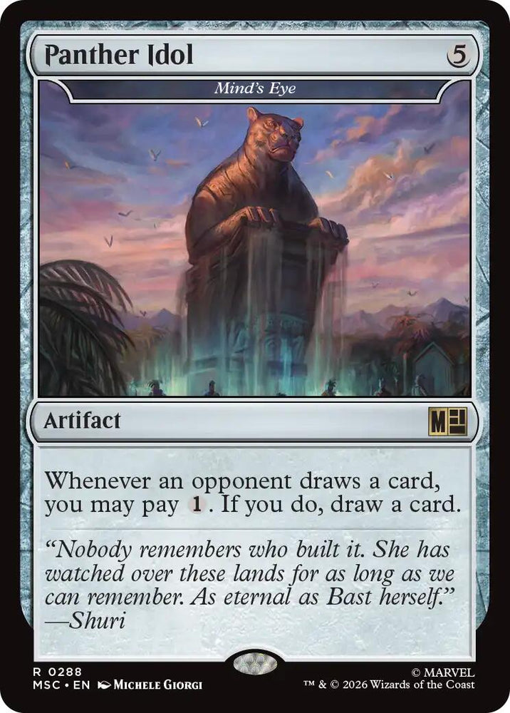 Panther Idol - Mind's Eye (Surge Foil) [Marvel Super Heroes Commander]