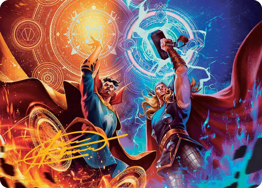 We Say Thee Nay! Art Card (Gold-Stamped Signature) [Marvel Super Heroes Art Series]