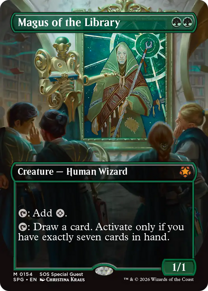 Magus of the Library (Borderless) [Secrets of Strixhaven Special Guests]