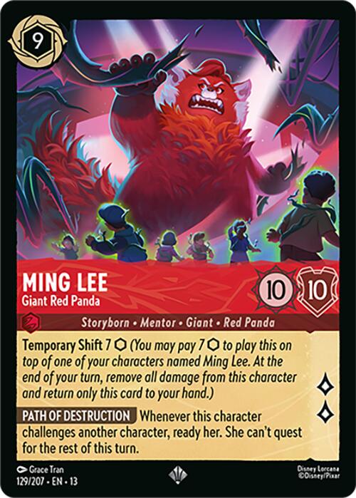 Ming Lee - Giant Red Panda (129/207) [Attack of the Vine!]