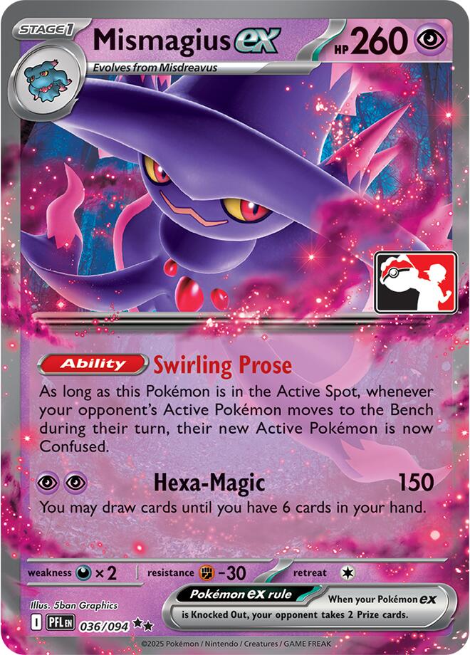 Mismagius ex (036/094) [Prize Pack Series Nine]