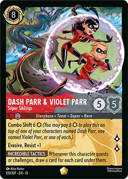 Dash Parr & Violet Parr - Super Siblings (133/207) [Attack of the Vine!]