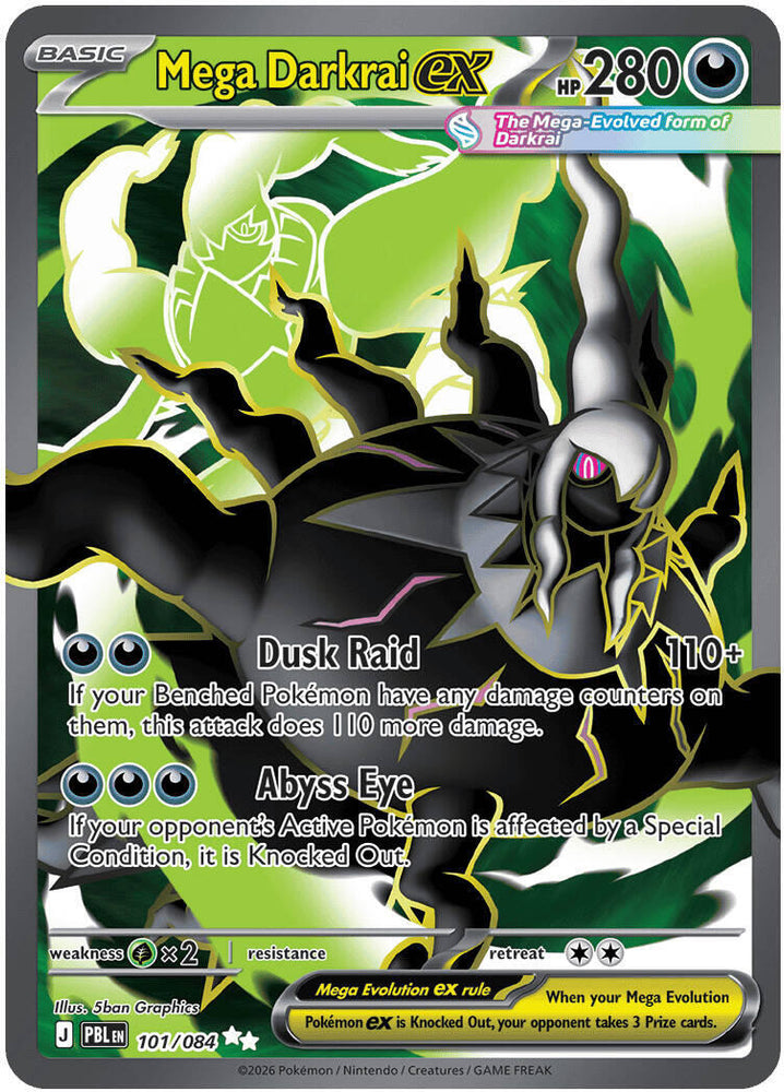 Mega Darkrai ex (101/084) [Mega Evolution: Pitch Black]