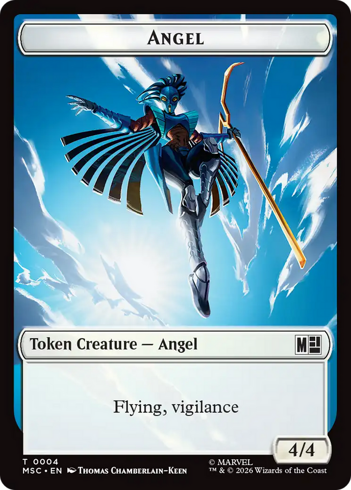 Angel (004) // Vibranium (015) Double-Sided Token [Marvel Super Heroes Commander Tokens]