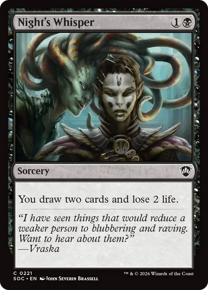 Night's Whisper [Secrets of Strixhaven Commander]