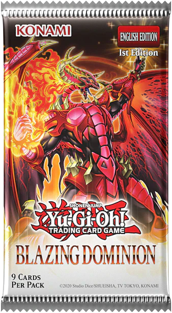 YGO Booster Pack - Blazing Dominion (1st Edition)