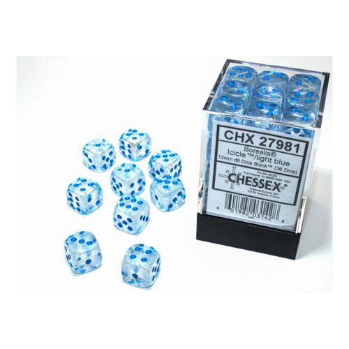 Chessex Dice (Borealis) 36d6