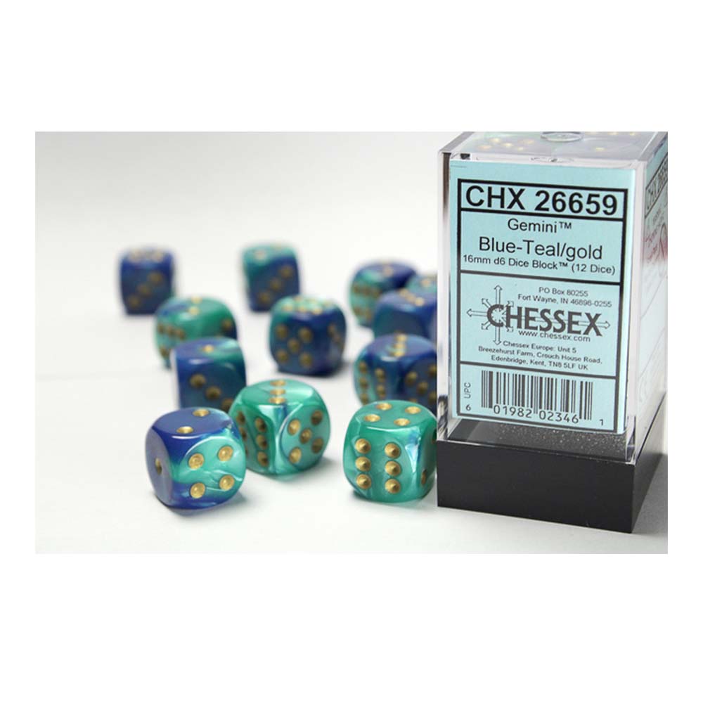 Chessex Dice (Gemini) 12d6 (16mm)