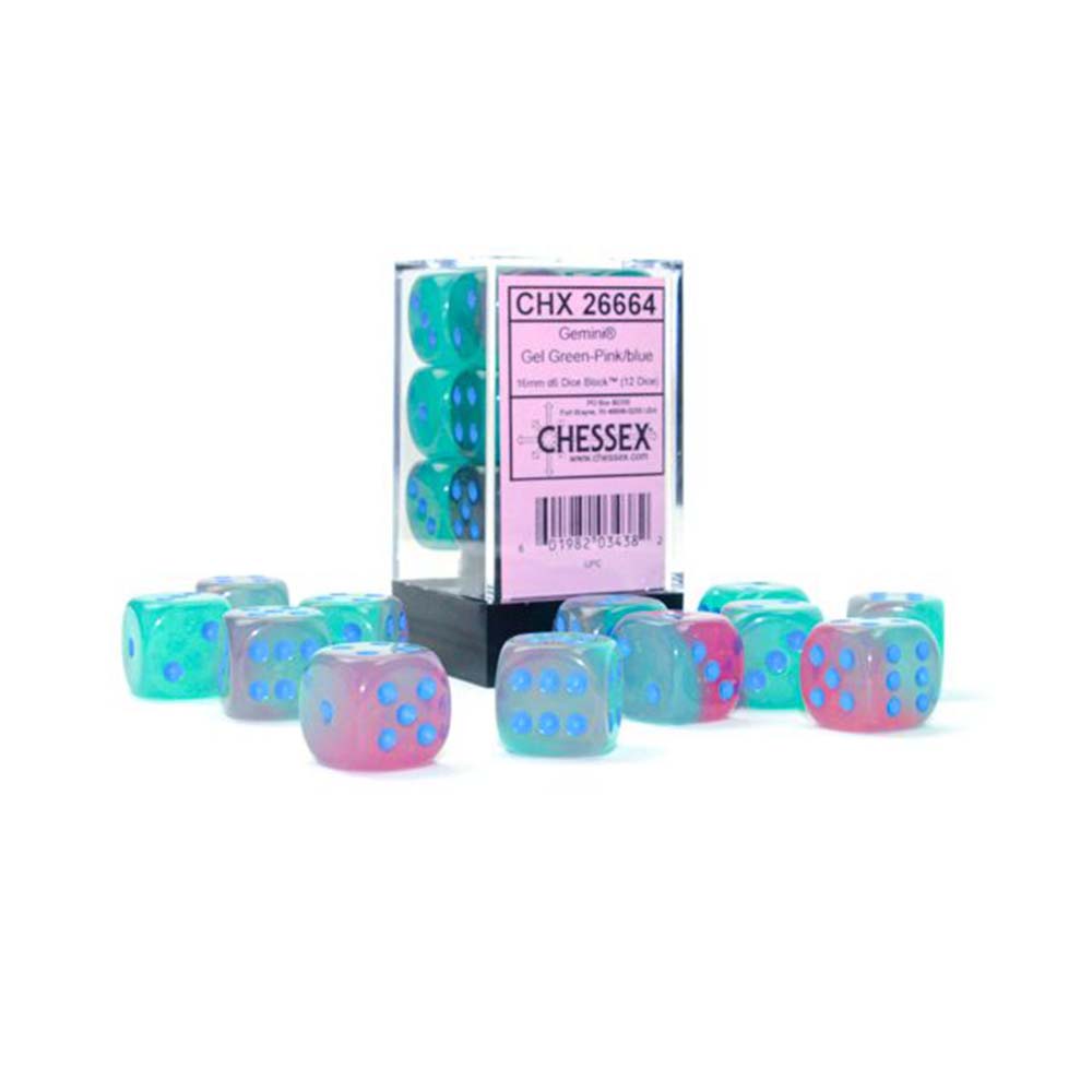 Chessex Dice (Gemini) 12d6 (16mm)