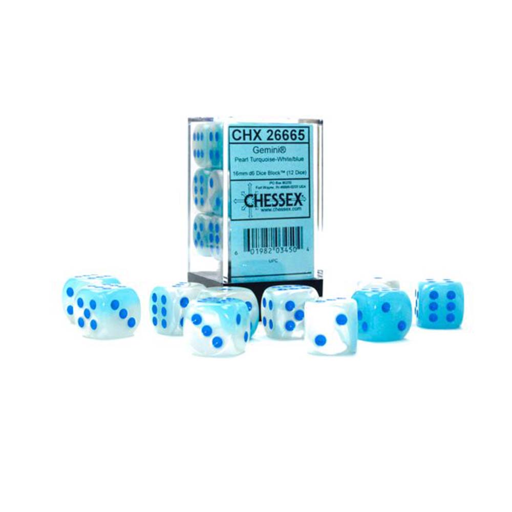 Chessex Dice (Gemini) 12d6 (16mm)
